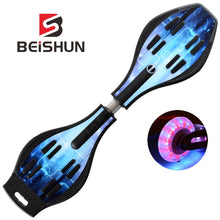 Load image into Gallery viewer, Adult Children's Two-wheeled Skateboard Beginners Flashing Vitality Board Two-wheeled Scooter
