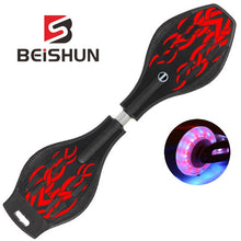 Load image into Gallery viewer, Adult Children's Two-wheeled Skateboard Beginners Flashing Vitality Board Two-wheeled Scooter
