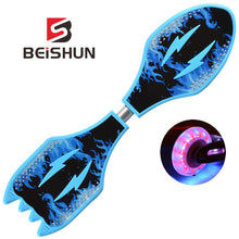 Load image into Gallery viewer, Adult Children's Two-wheeled Skateboard Beginners Flashing Vitality Board Two-wheeled Scooter
