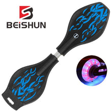 Load image into Gallery viewer, Adult Children's Two-wheeled Skateboard Beginners Flashing Vitality Board Two-wheeled Scooter
