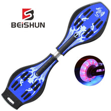 Load image into Gallery viewer, Adult Children's Two-wheeled Skateboard Beginners Flashing Vitality Board Two-wheeled Scooter
