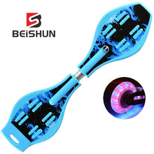 Load image into Gallery viewer, Adult Children's Two-wheeled Skateboard Beginners Flashing Vitality Board Two-wheeled Scooter
